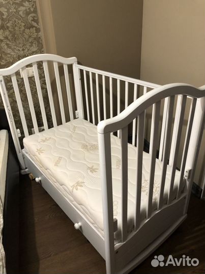 Кровать с матрасом 0-3 лет