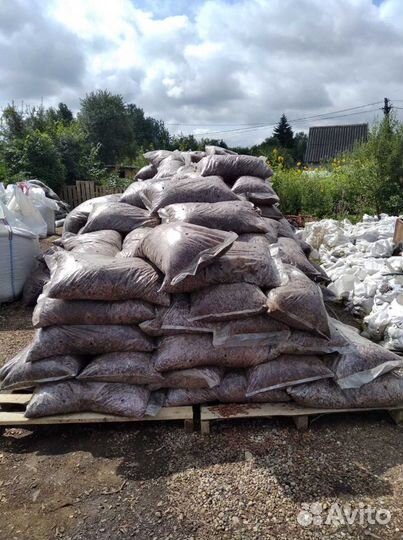 Кора лиственницы, фр. 6-10 см, 60л