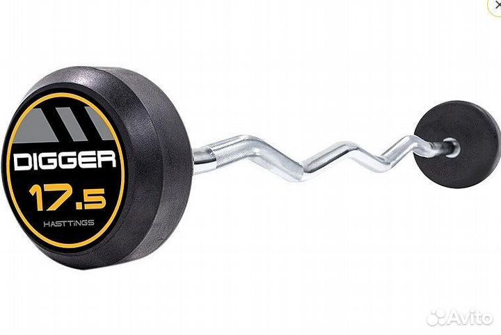 Комплект изогнутых фиксированных обрезиненных шта