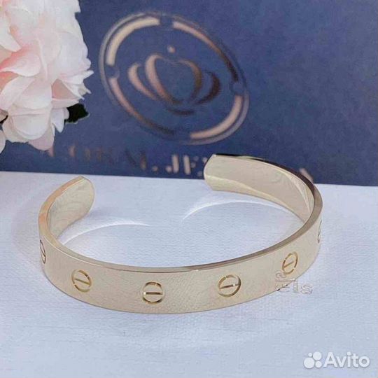 Браслет Cartier Love из желтого золота 9 мм