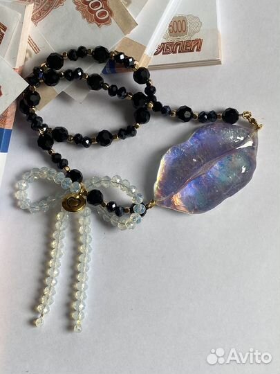 Колье чокер бусы