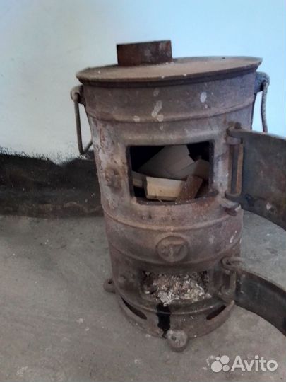 Печь буржуйка чугунная