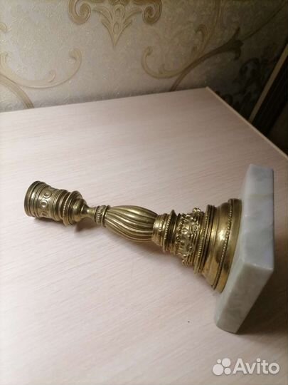 Антикварный подсвечник бронза