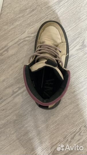 Ботинки zara для девочки 35