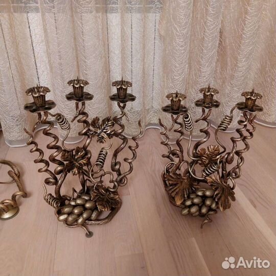 Подсвечники ковка