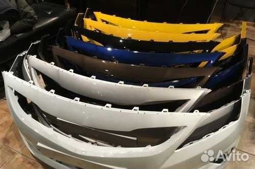 Бампер в цвет передний hyundai solaris 215-2017