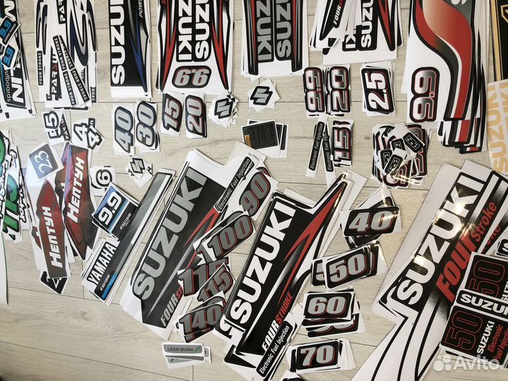 Наклейки для лодочного мотора В наличии