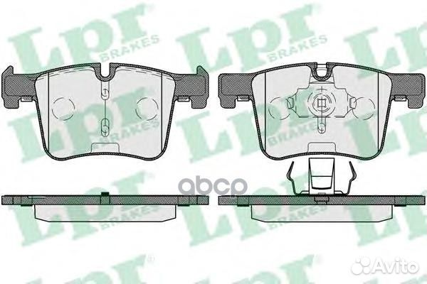 Колодки тормозные дисковые 05P1732 Lpr