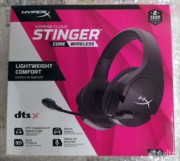 Наушники Hyperx Cloud Stinger Core Wireless новые