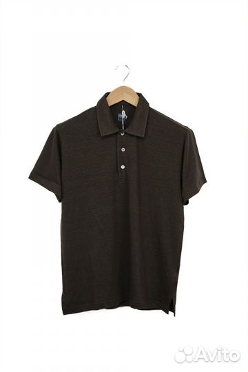 Новая льняная футболка поло fedeli / 56