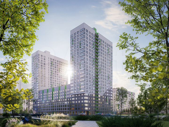 2-к. квартира, 61,4 м², 10/26 эт.