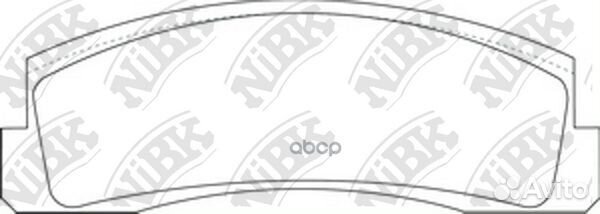 Колодки тормозные дисковые передние NiBK PN0230