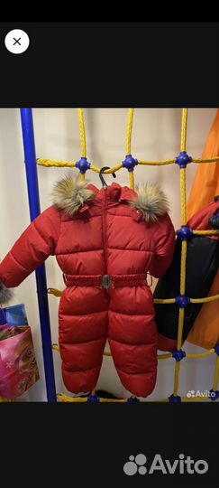 Комбинезон зимний для девочки 92