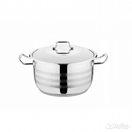 Кастрюля 6,4л (24х14см), нерж./кр kinox OMS