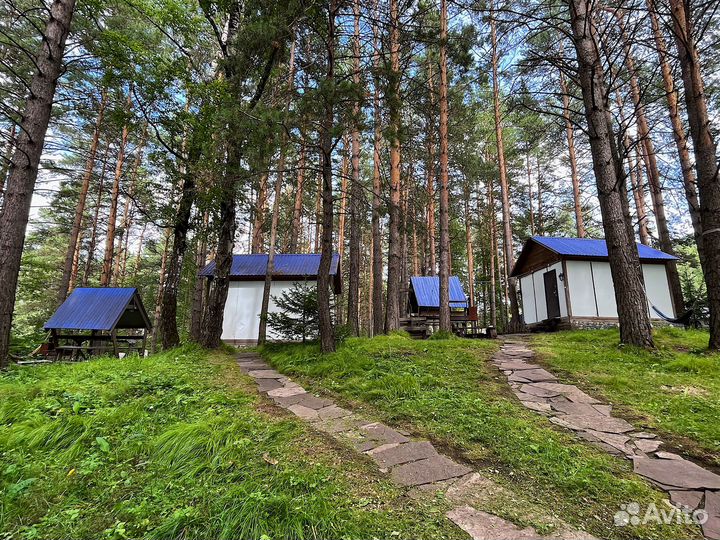 Продам работающую базу отдыха на р. Мана