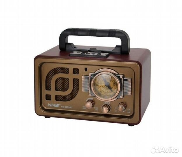 Портативная ретро FM колонка NS-8099BT