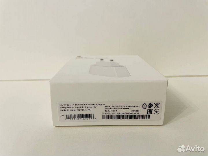 Блок питания Apple 20W USB-C Оригинал (Новый)