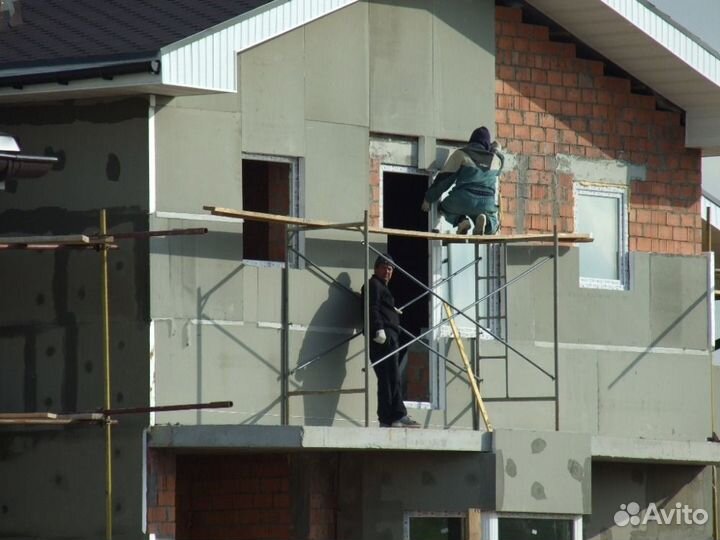 Облицовка фасада, утепление