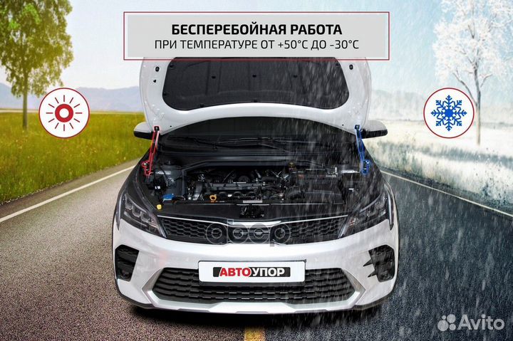 Амортизатор капота hyundai elantra 11- (компл