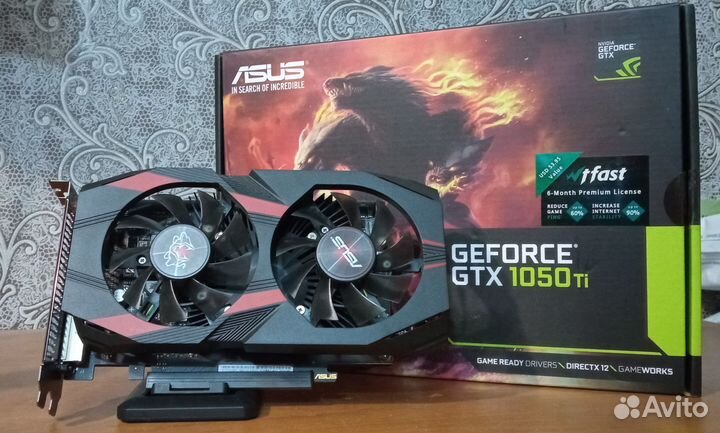 Видеокарта Asus Cerberus GTX 1050Ti 4Gb