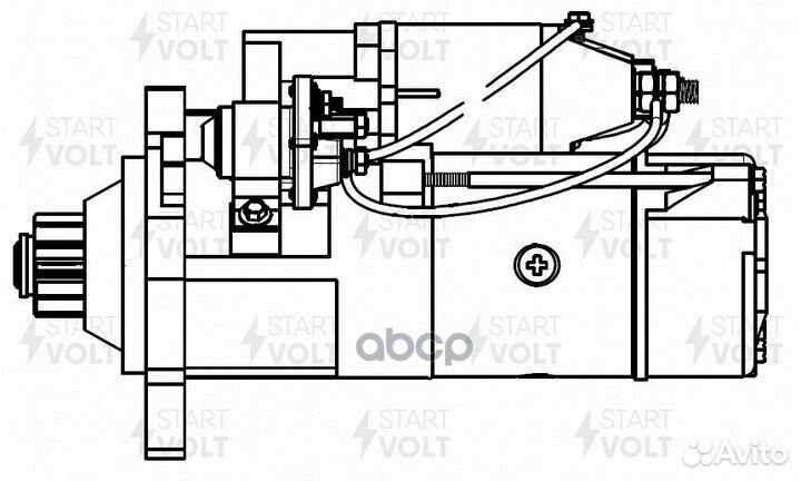 Стартер для а/м Mercedes-Benz Actros MP2/MP3 (0