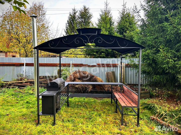 Мангал с крышей