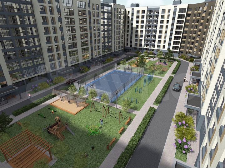 2-к. квартира, 74,6 м², 4/9 эт.