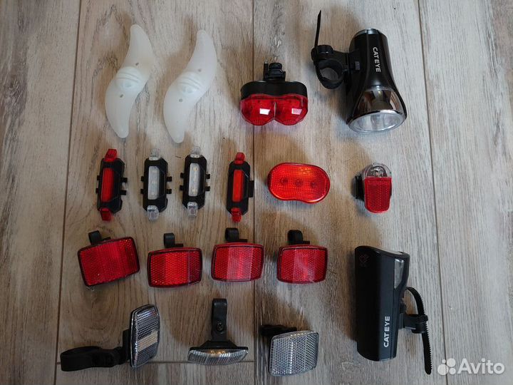 Зеркала, багажник, защита вилки, амортизатор, рога