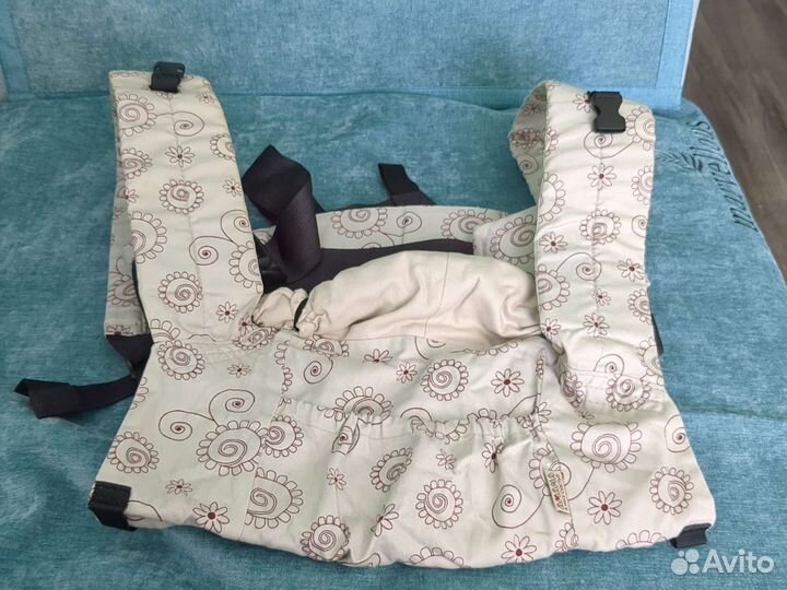 Слинг рюкзак лёгкий светло-бежевый Амама