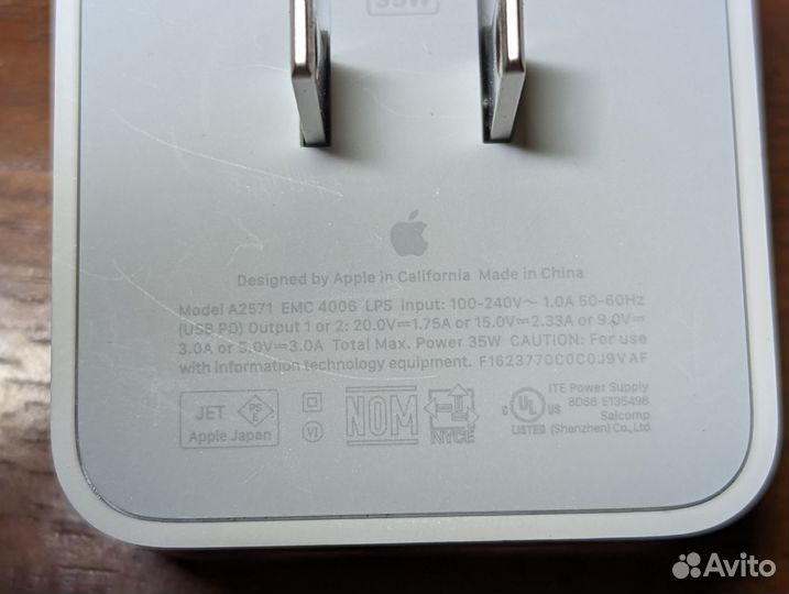 Адаптер Apple 35w (Оригинал)