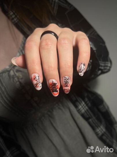 Маникюр/педикюр с покрытием гель лак