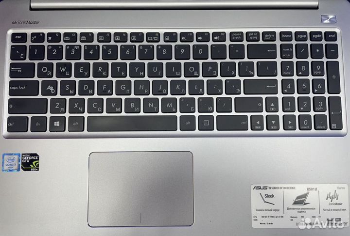 Игровой ноутбук Asus на i5-6Gen/GTX 5Gb/IPS/SSD+HD