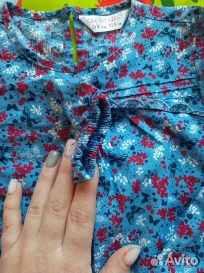 Рубашка для девочки 2-4 года