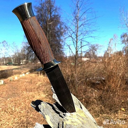 Охотничий нож Лидер Дамаск 1400 слоев