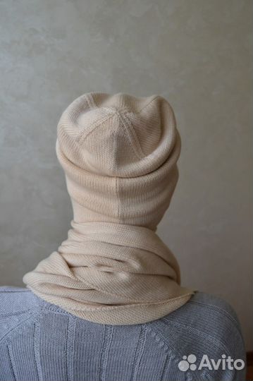 Шапка и косынка из итальянского мериноса