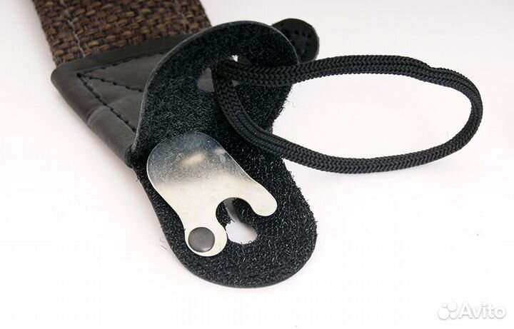 Ремень для гитары, кож. наконечники c фиксатором