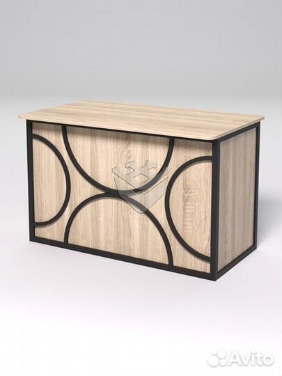 Стол рабочий офисный С-02А (закругленные торцы) &q