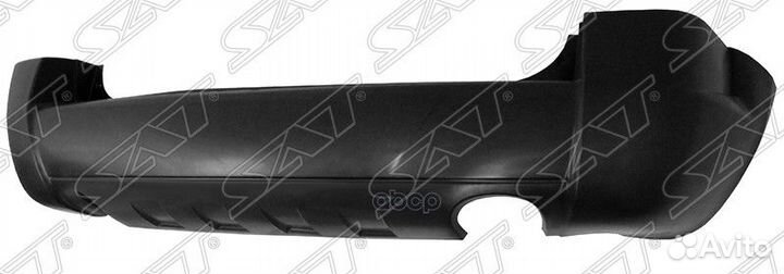 Бампер задний hyundai tucson 04-09 под две труб