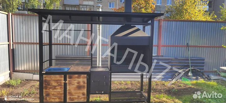 Мангал в стиле лофт