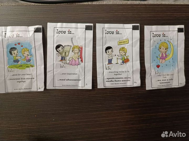 Продам вкладыши Love is или обмен серии 2-7