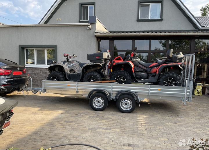 Прицеп двухосный Мзса 817735 для 2-х квадроциклов