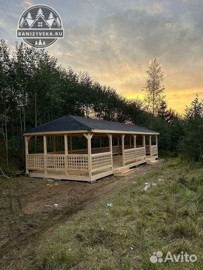 Беседка открытая 3х4