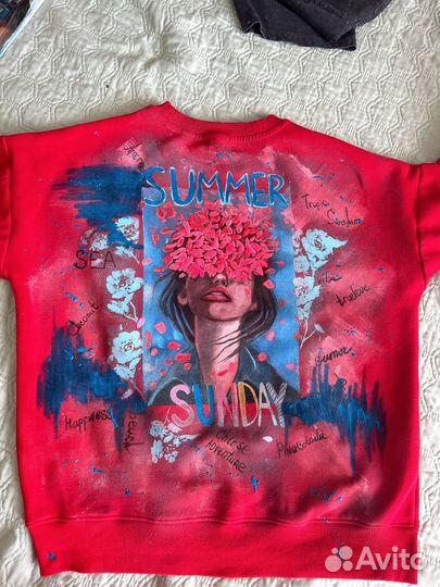 Роспись одежды(джинсовка, футболка, косуха)