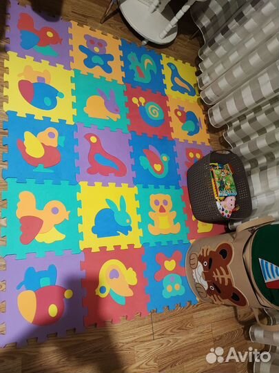 Детский коврик для ползания пазл