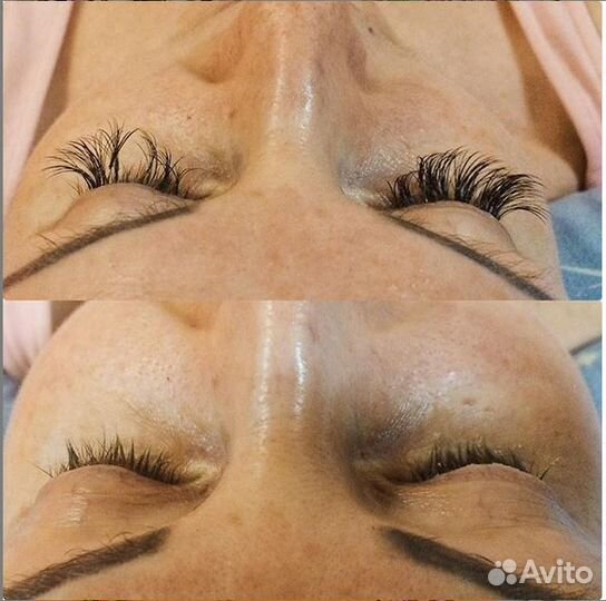 Снятие нарощенных ресниц