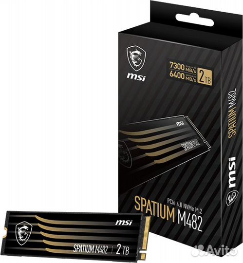 2Tb MSI spatium M482 (spatium M482 PCIe 4.0 NVMe M.2 2TB)