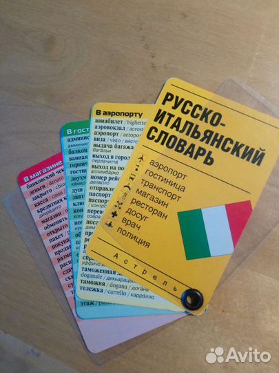 Русско-итальянский словарик-визитка