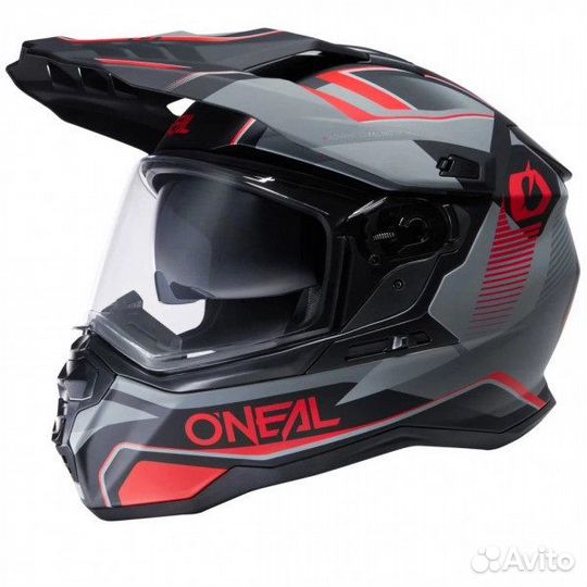 Мотошлем Oneal D-SRS square Black-red