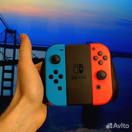 Прошитая чипом Nintendo Switch Neon