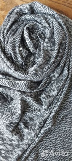 Шарф из кашемира серый